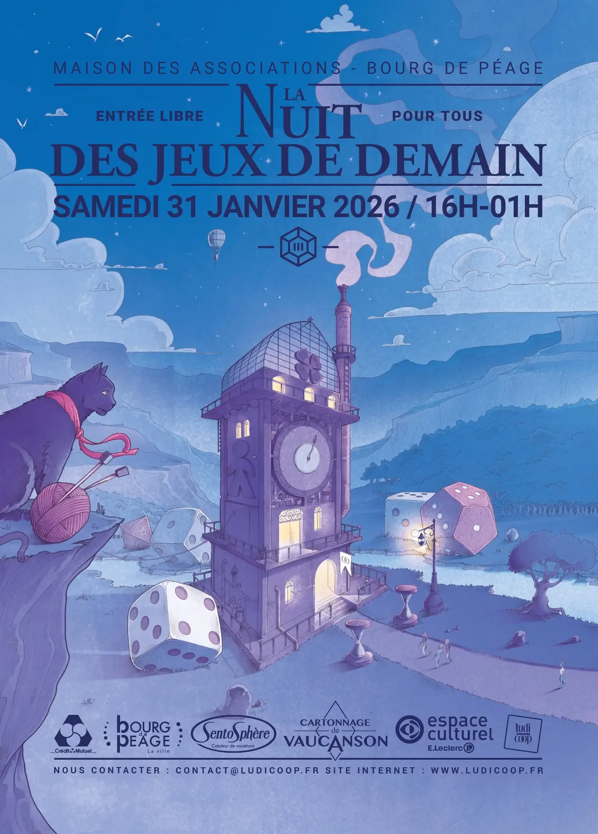 Affiche officielle La nuit des jeux de demain 2026