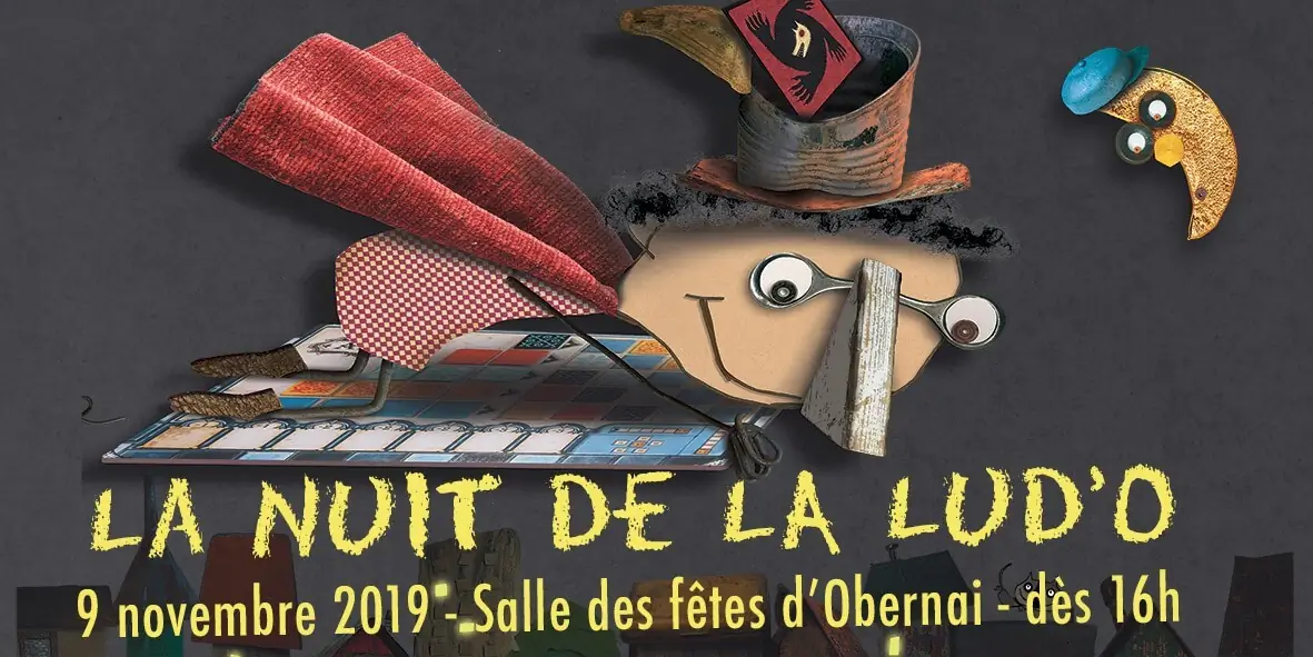 Affiche officielle La Nuit de la lud’O : le marathon du jeu 2019