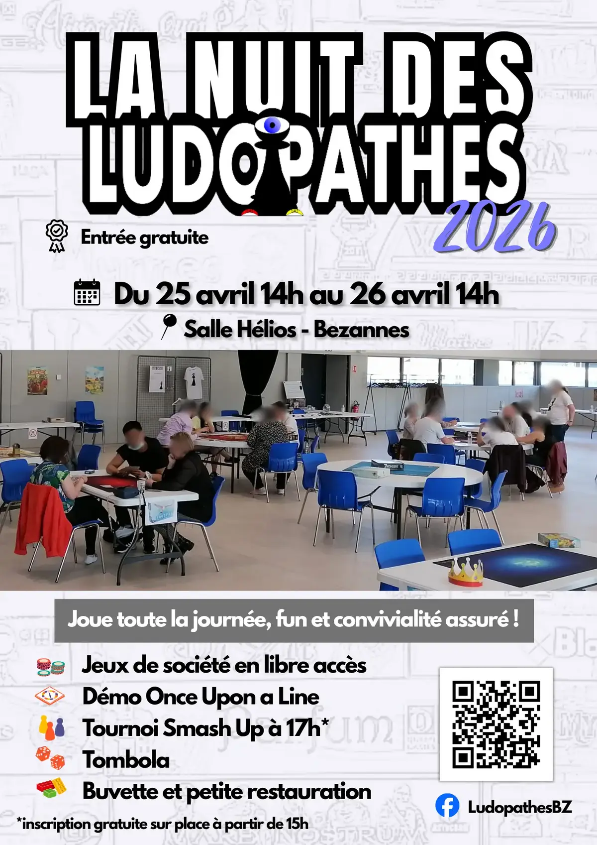 Affiche officielle La nuit des Ludopathes 2026
