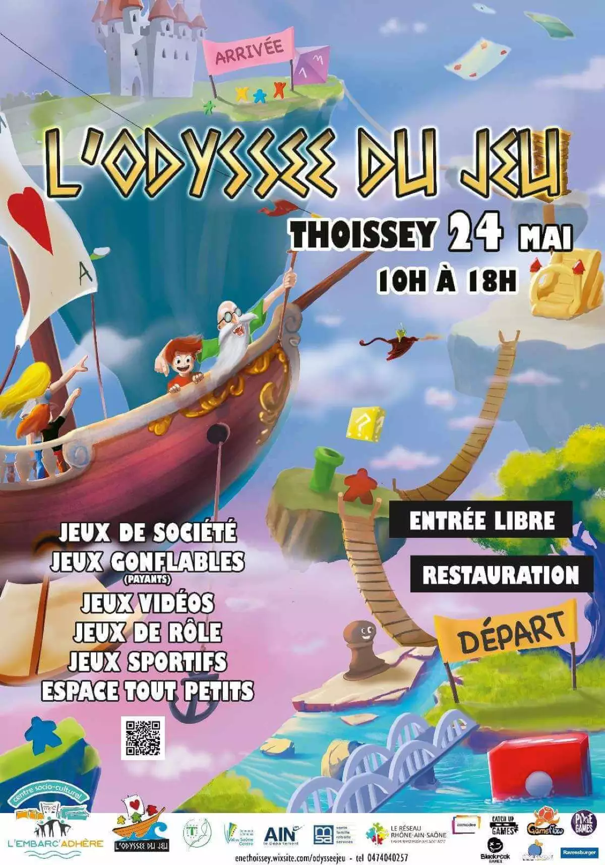 Affiche officielle L'Odyssée du Jeu 2025