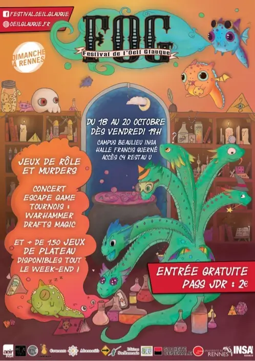 Affiche officielle Festival de l'Å’il Glauque 2019