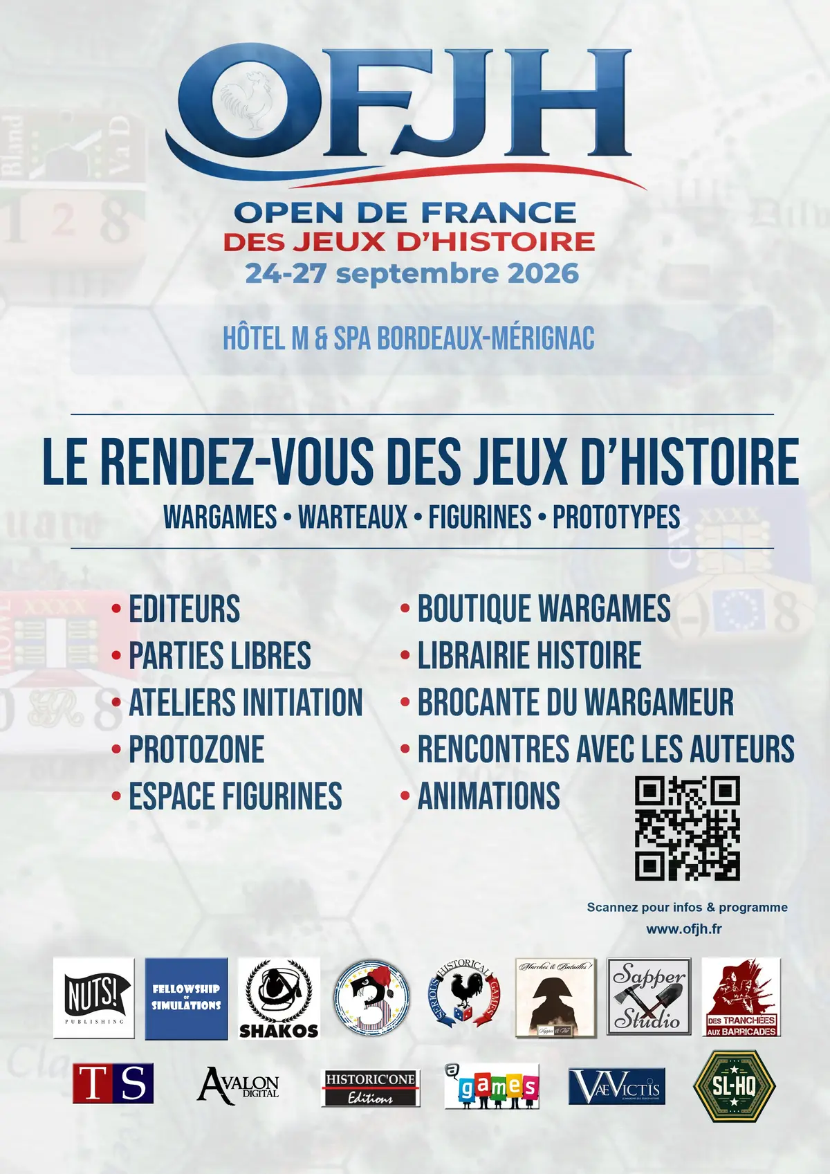 Affiche officielle Open de France des Jeux d'Histoire 2026