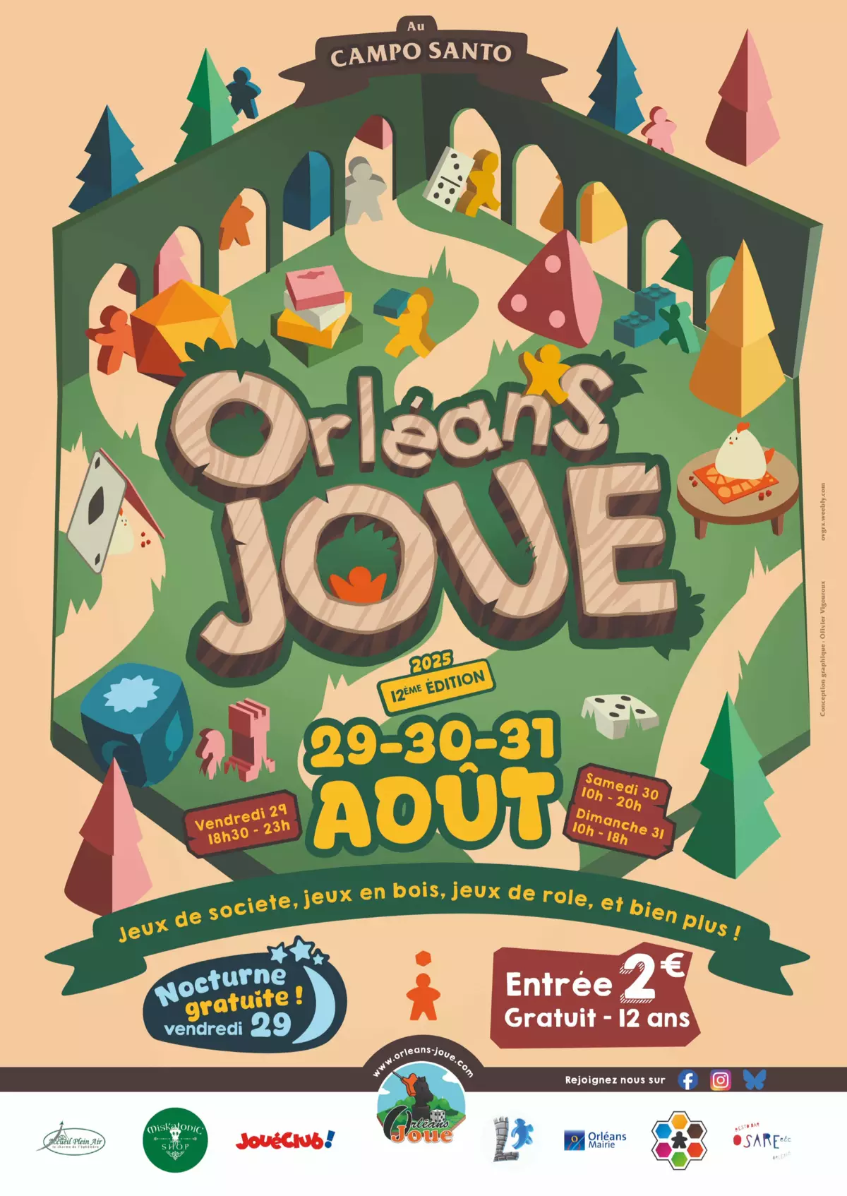 Official poster Orléans joue 2025