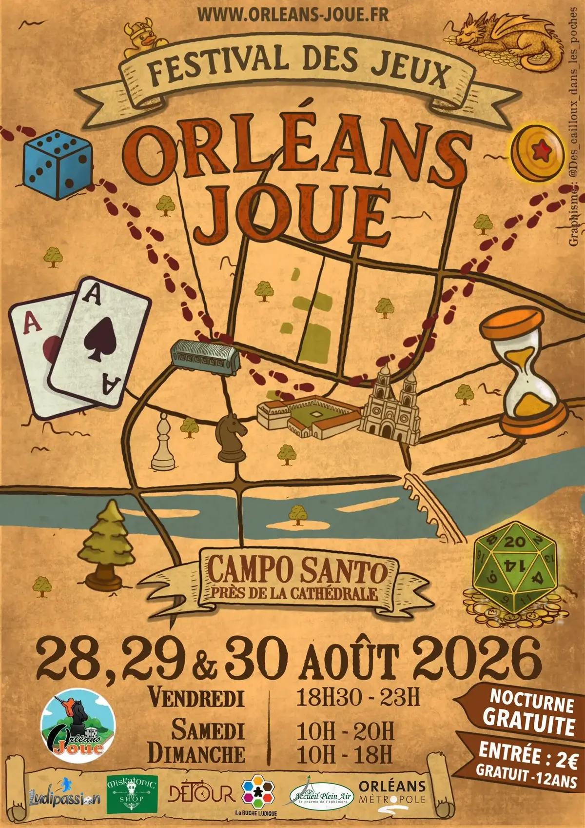 Official poster Orléans joue 2026