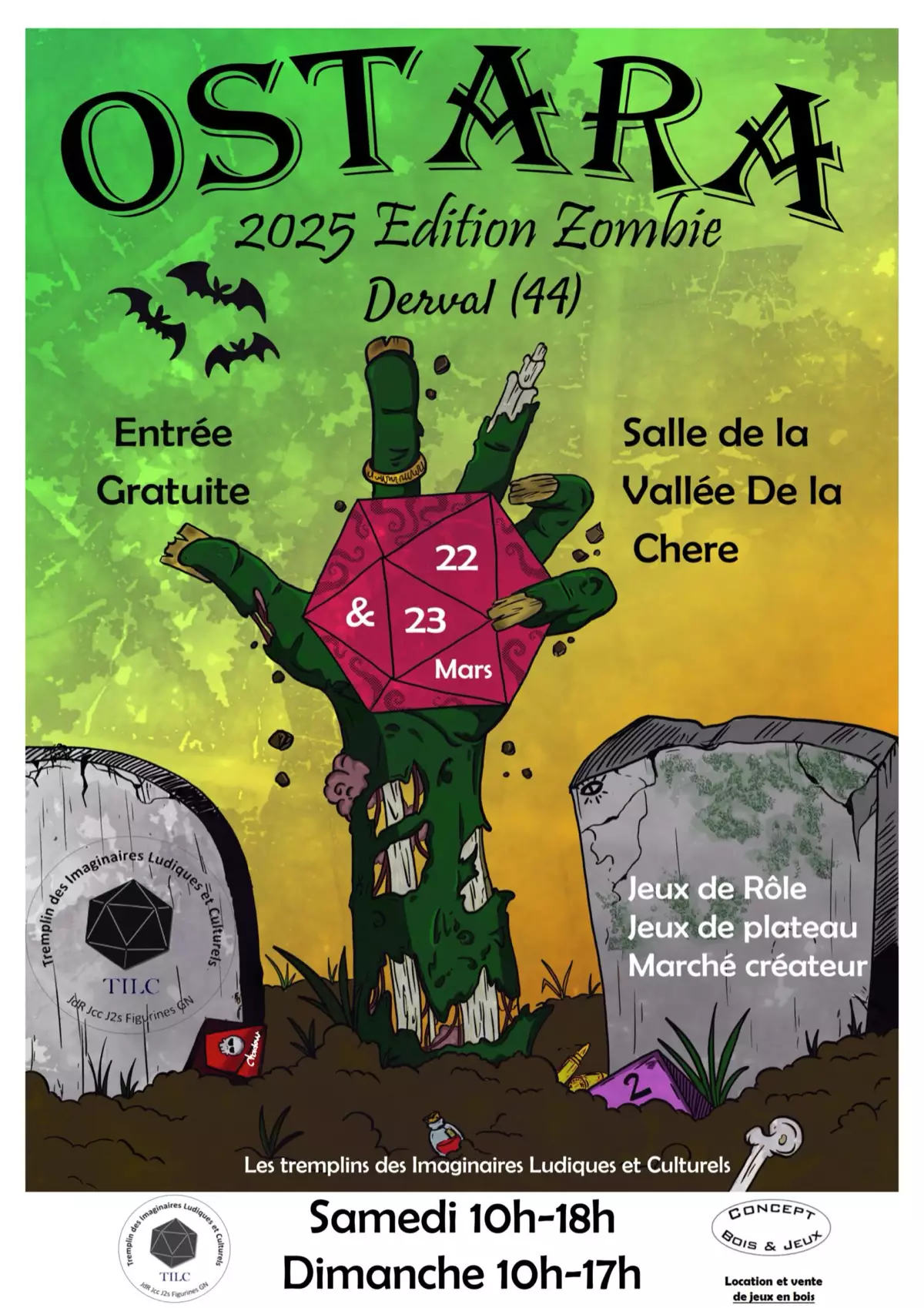 Affiche officielle Ostara, les jeux de l'imaginaire 2025
