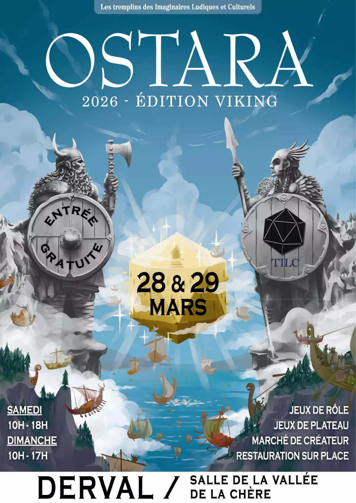 Affiche officielle Ostara, les jeux de l'imaginaire 2026