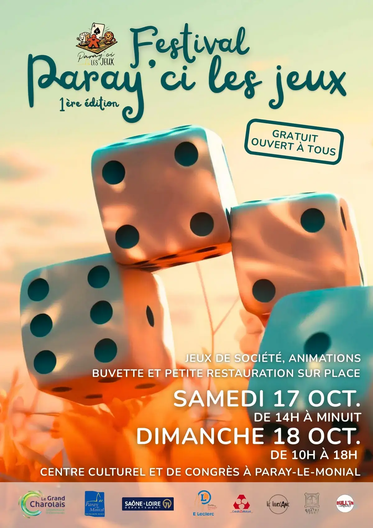 Official poster Festival Paray'ci les Jeux 2026