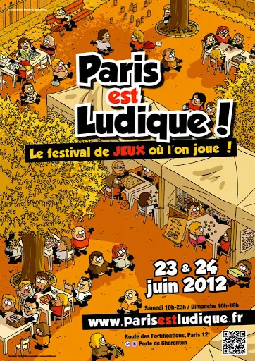 Affiche officielle Paris est Ludique 2012