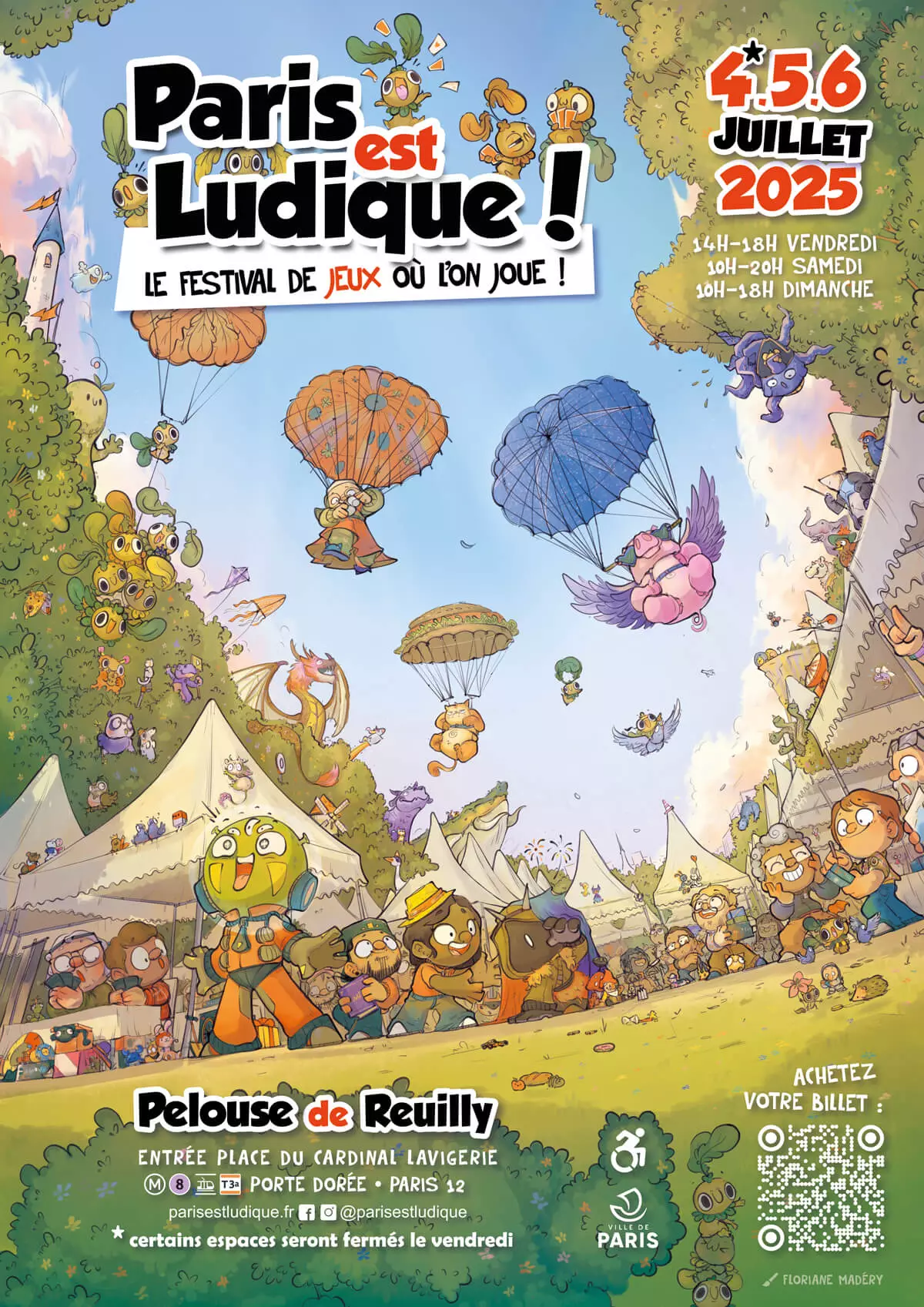 Official poster Paris est Ludique 2025