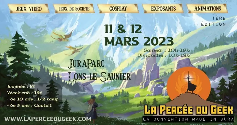 Affiche officielle Geek Legends - Lons-le-Saunier 2023