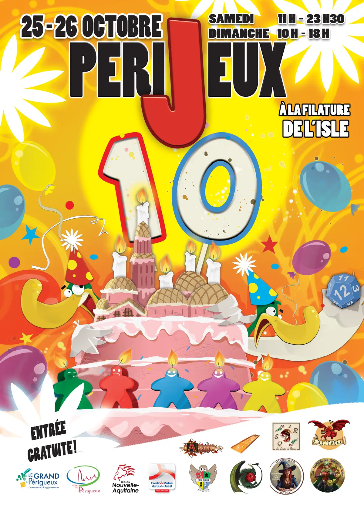 Official poster Festival PériJeux 2025
