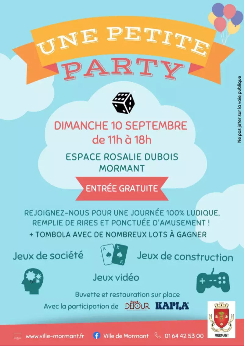 Official poster Une petite party 2023