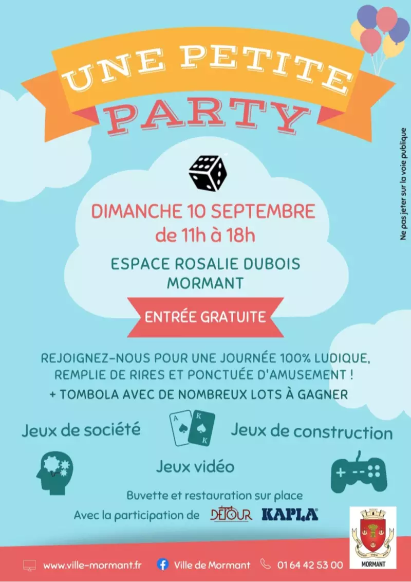 Affiche officielle Une petite party 2023