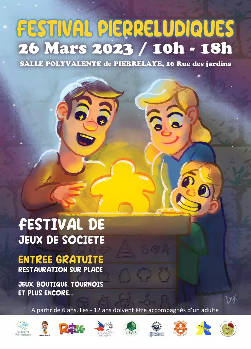 Affiche officielle Festival Pierreludiques 2023