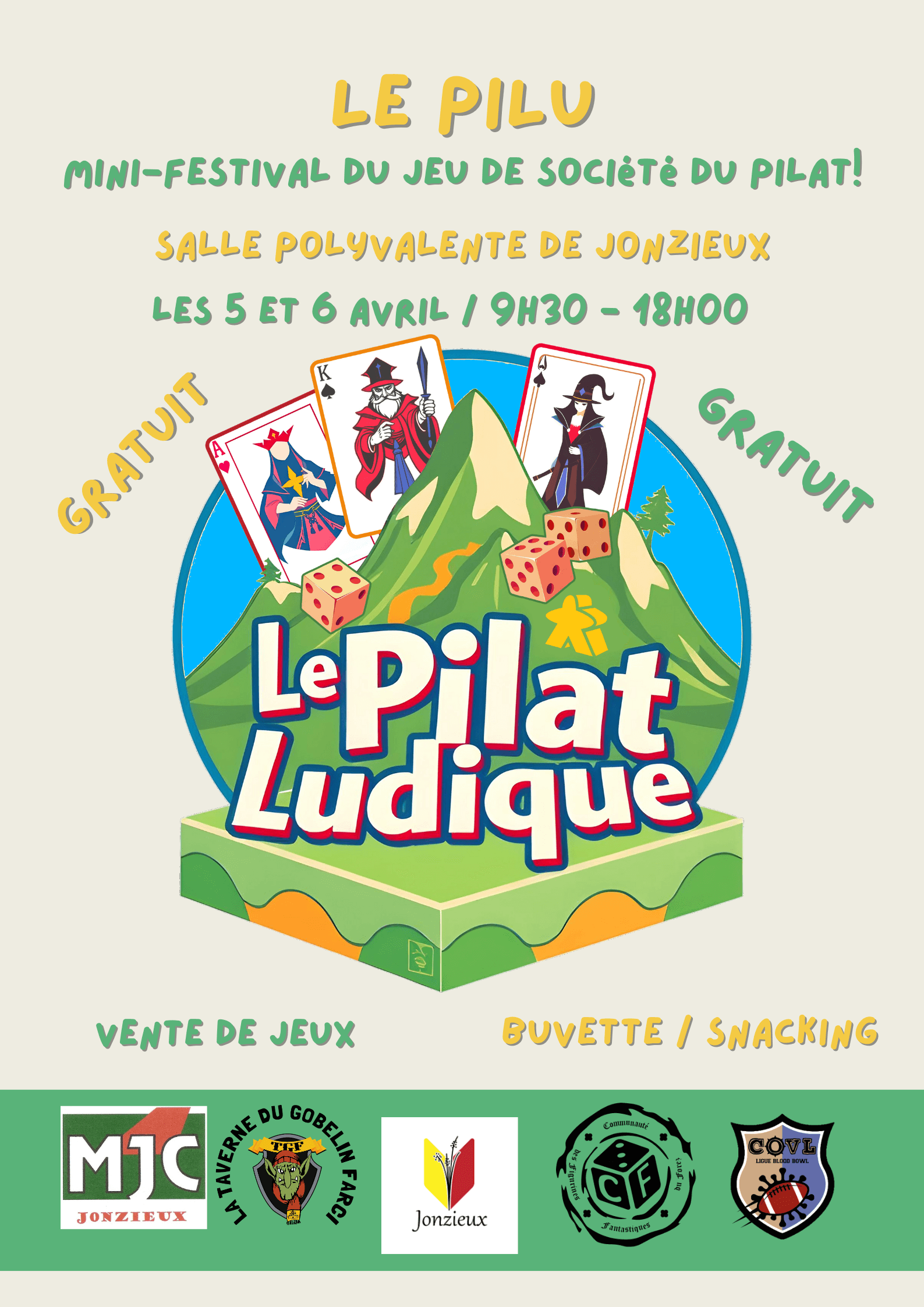 Affiche officielle Le Pilat Ludique - Le PiLu 2025