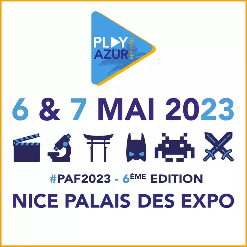 Affiche officielle Play Azur Festival 2023