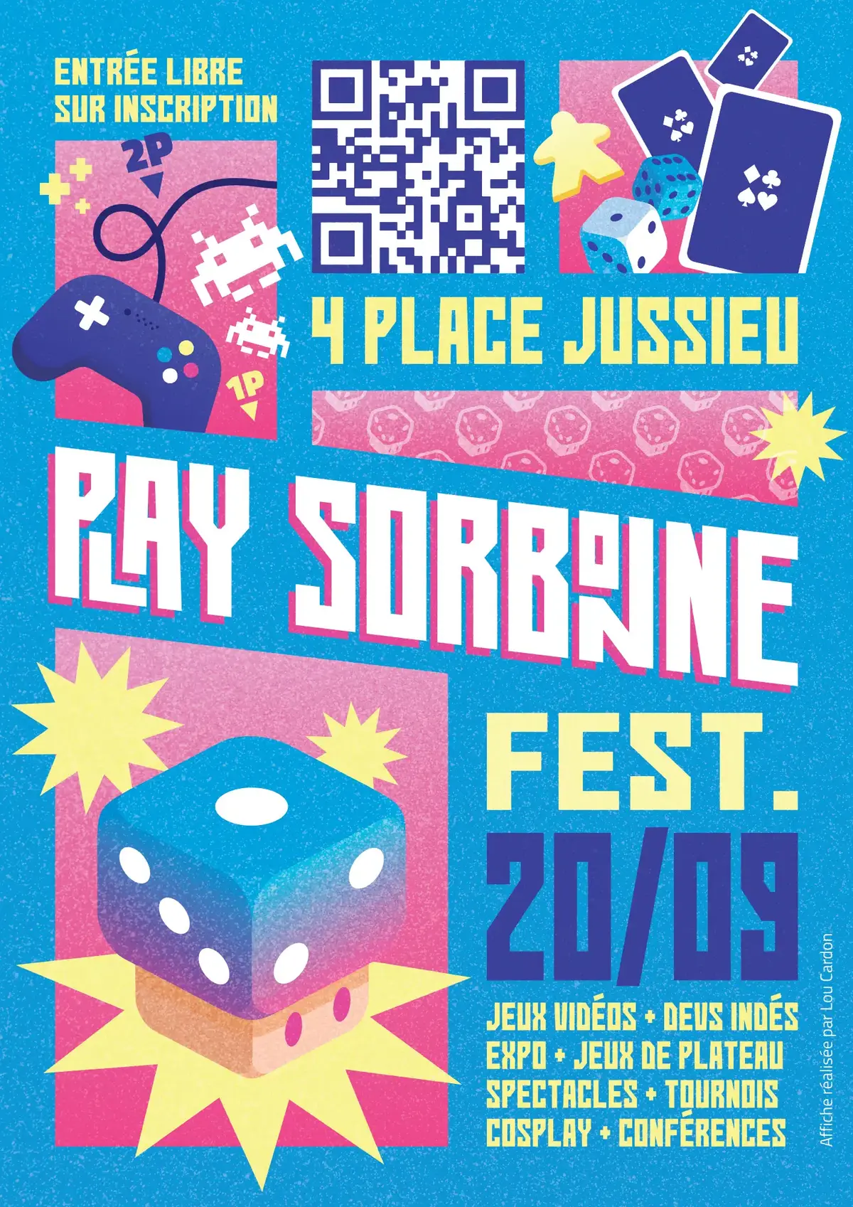 Affiche officielle Play Sorbonne Université 2025