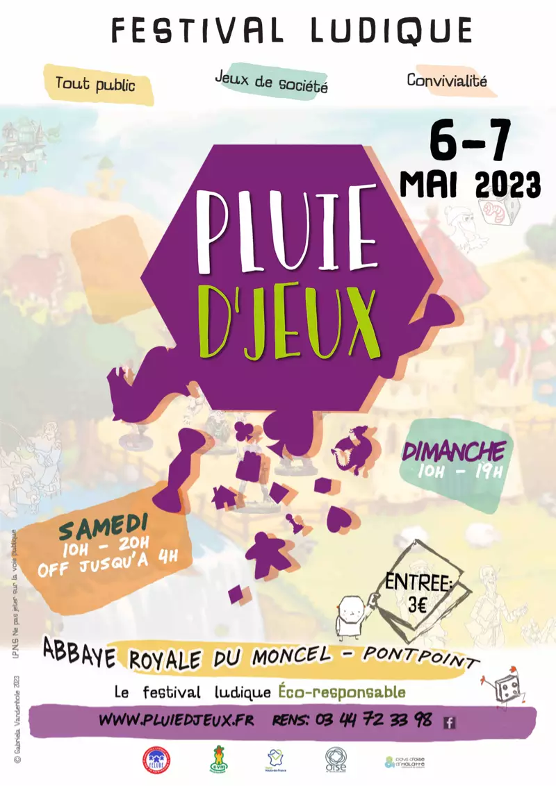 Affiche officielle Pluie d'jeux 2023