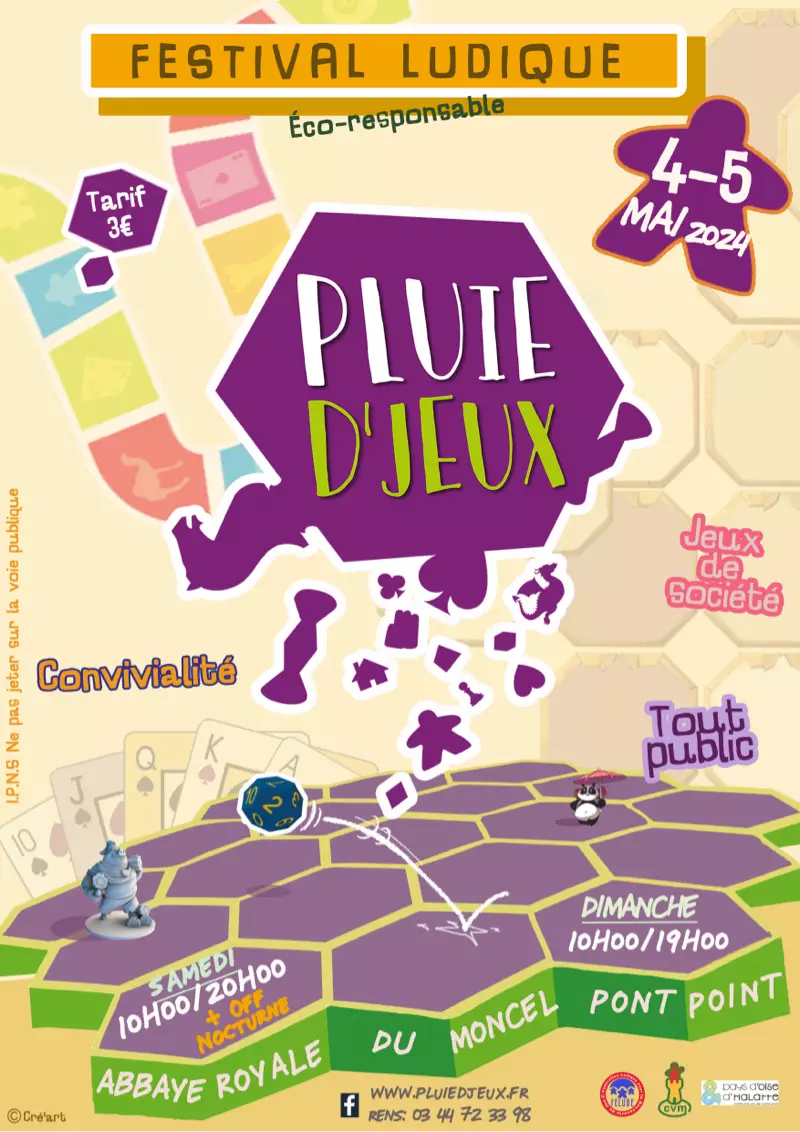 Affiche officielle Pluie d'jeux 2024