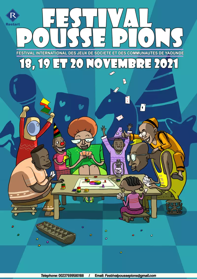 Affiche officielle Festival Pousse Pions 2021