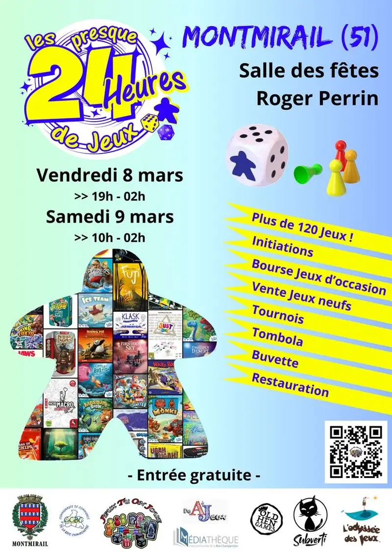 Affiche officielle Les Presque 24 Heures de Jeux 2024