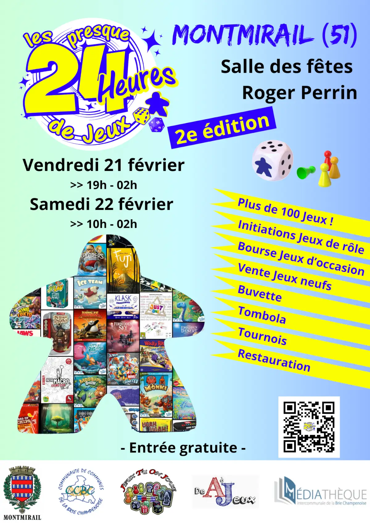 Affiche officielle Les Presque 24 Heures de Jeux 2026 2025