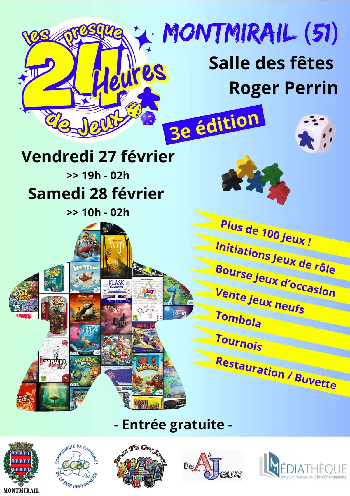Affiche officielle Les Presque 24 Heures de Jeux 2026 2026