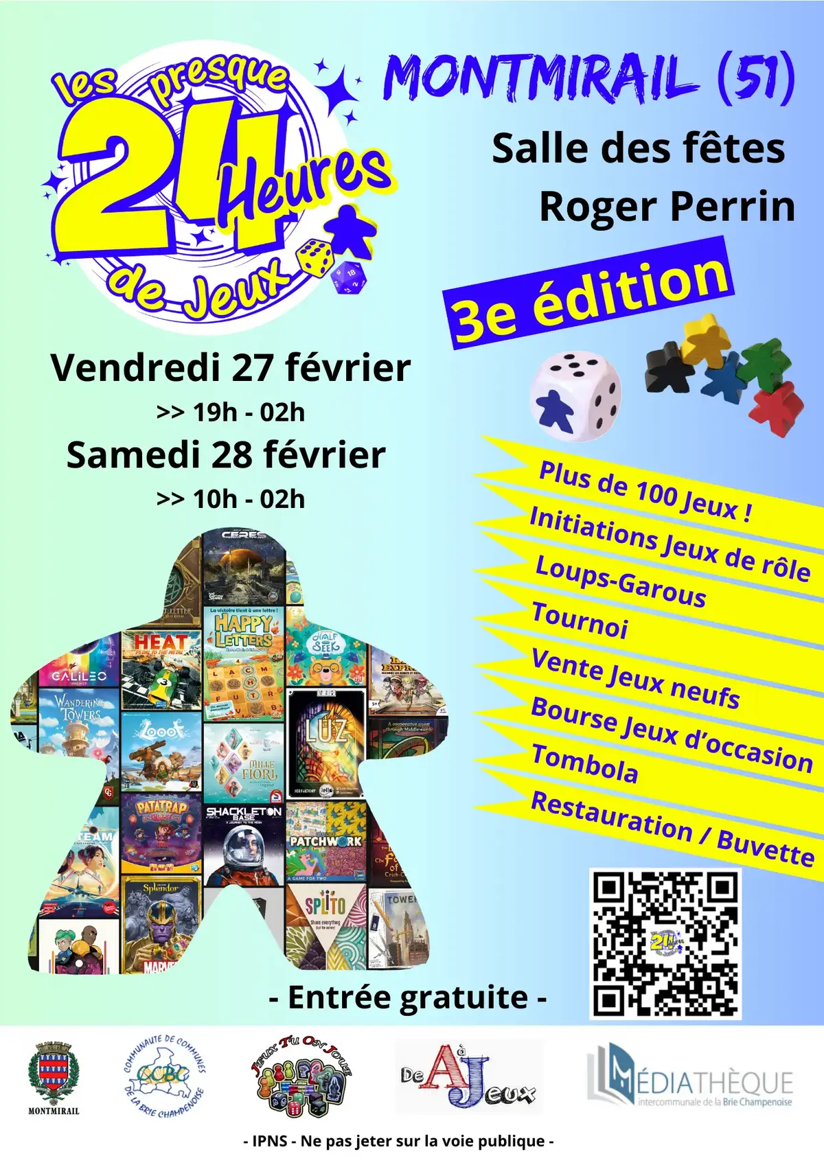 Official poster Les Presque 24 Heures de Jeux 2026