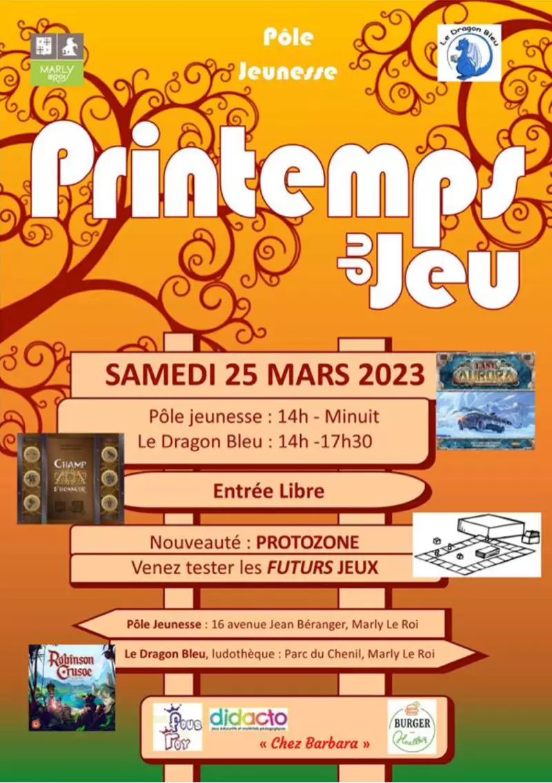 Official poster Printemps du jeu 2023
