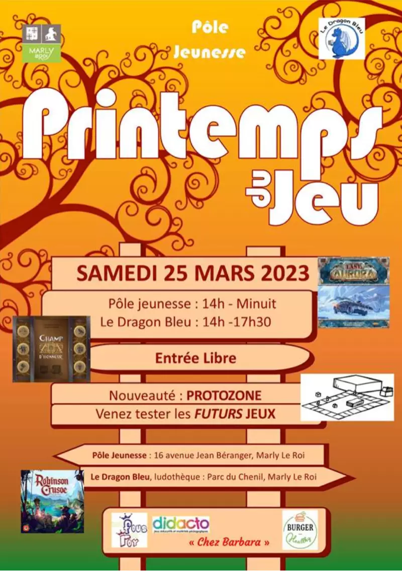 Affiche officielle Printemps du jeu 2023