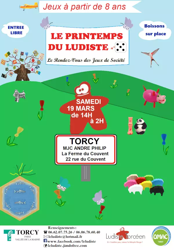 Affiche officielle Le Printemps des Jeux 2022