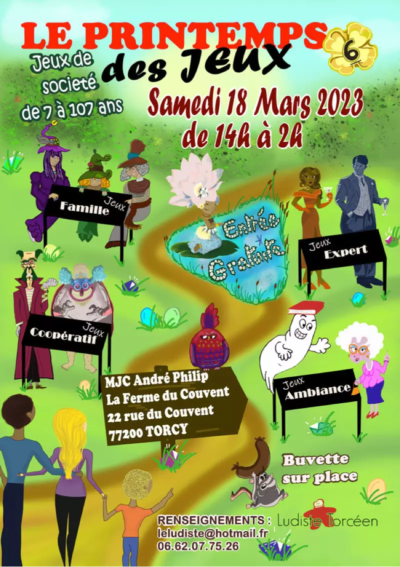 Affiche officielle Le Printemps des Jeux 2023