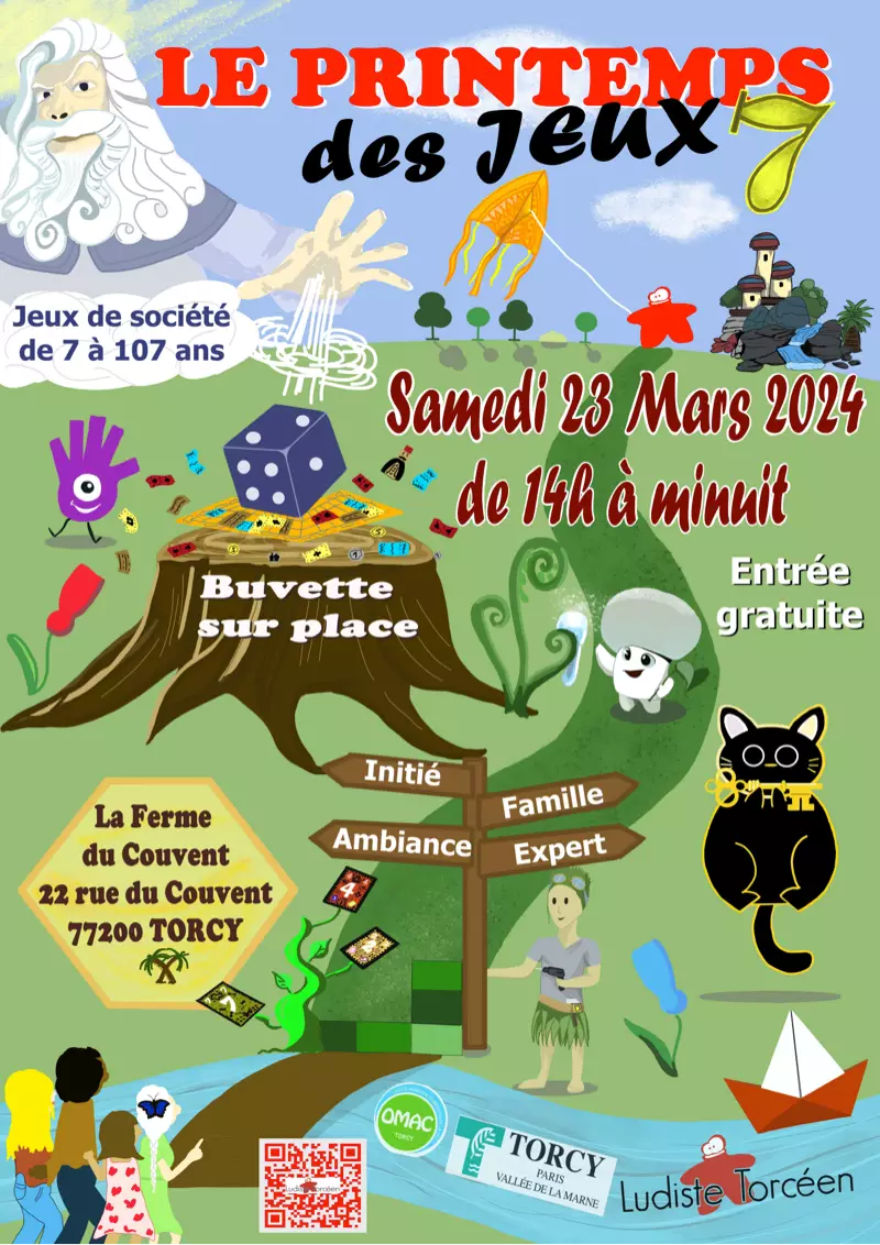 Affiche officielle Le Printemps des Jeux 2024
