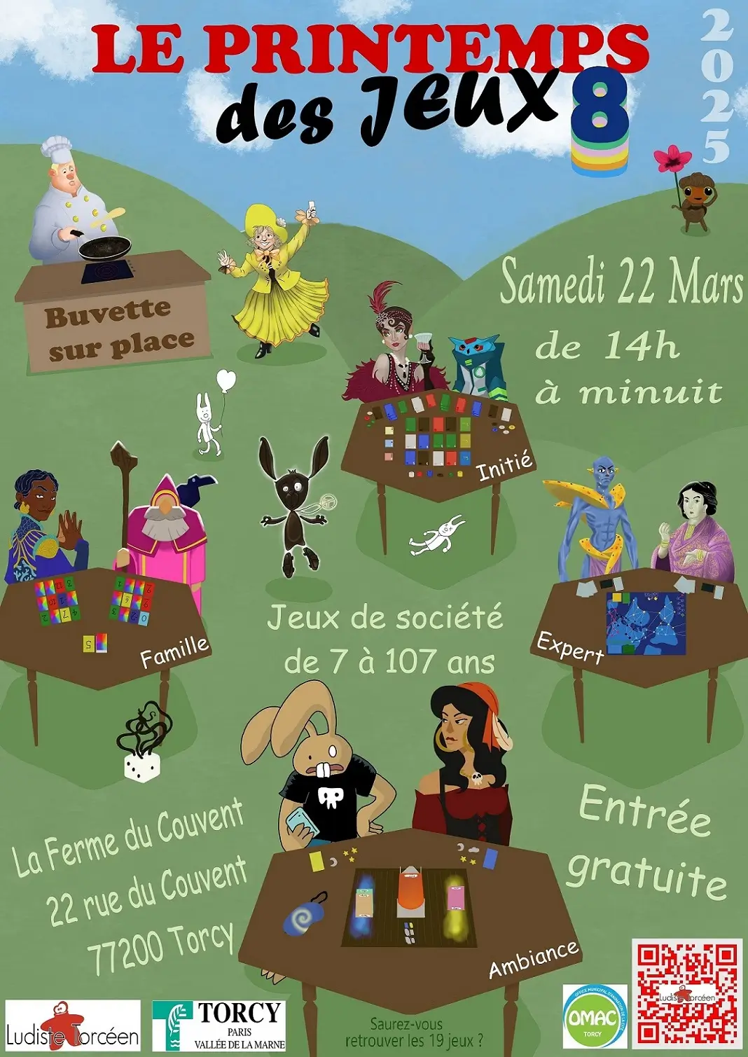Affiche officielle Le Printemps des Jeux 2025