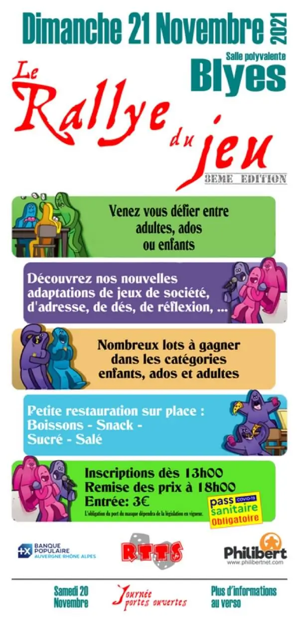 Affiche officielle Le Rallye du jeu 2021