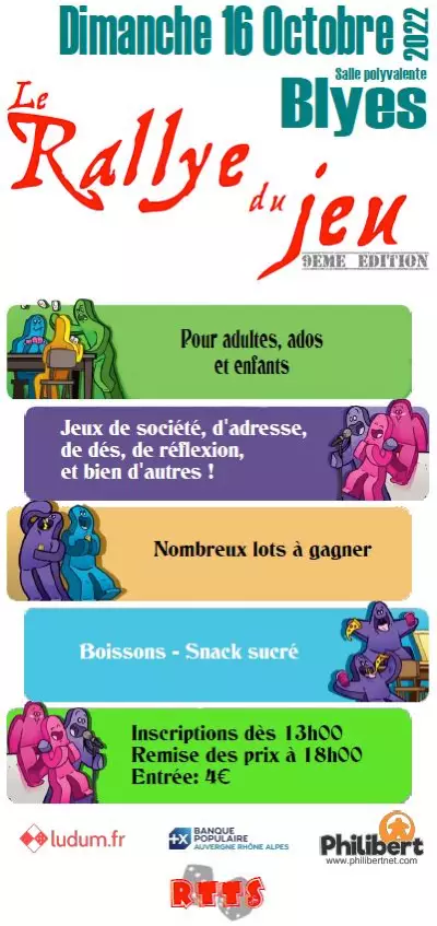 Affiche officielle Le Rallye du jeu 2022