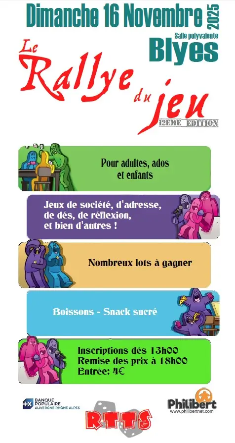 Affiche officielle Le Rallye du jeu 2025