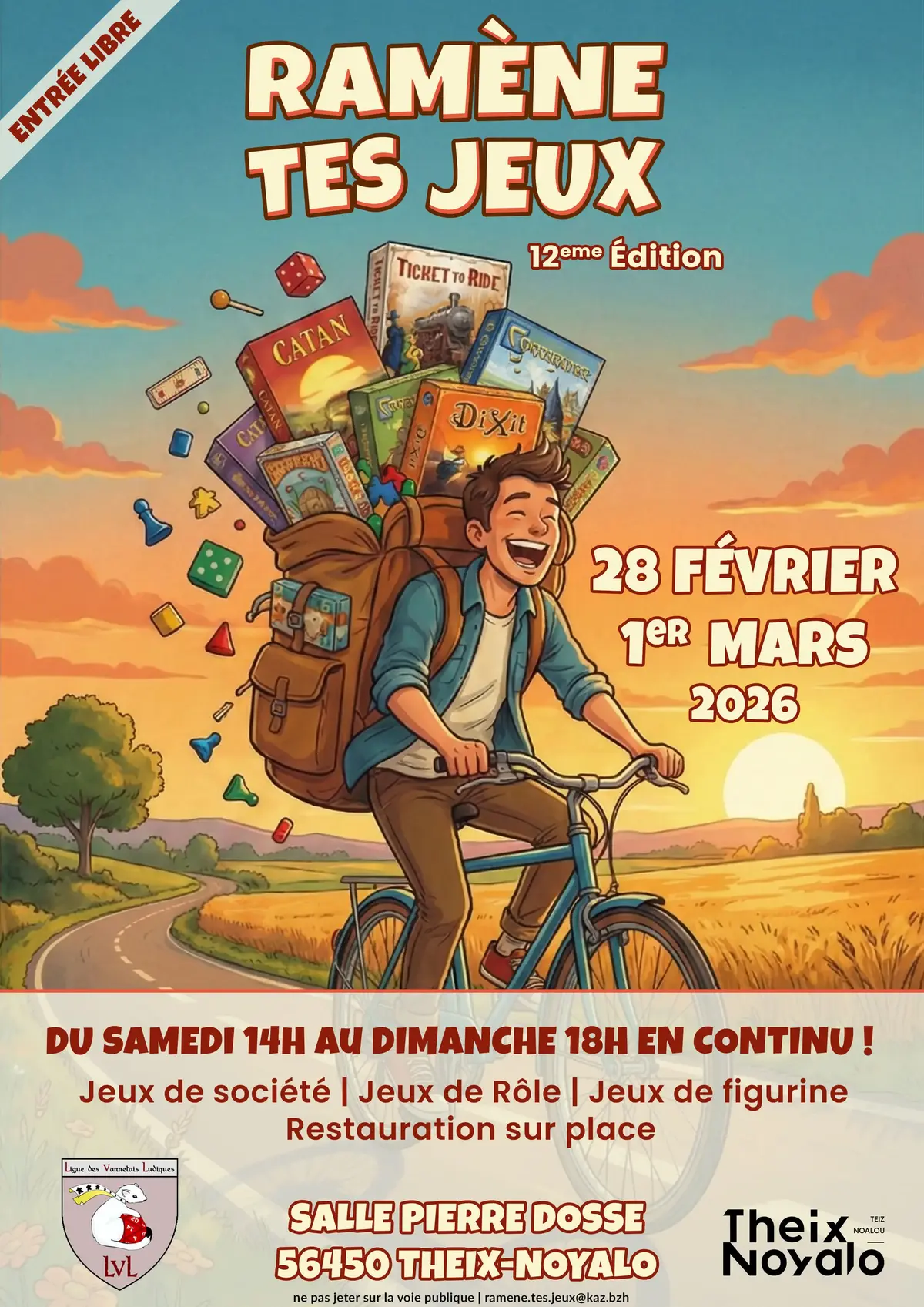 Affiche officielle Ramène tes Jeux 2026