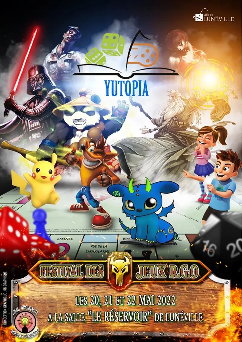 Affiche officielle Festival des jeux et son village historique 2022