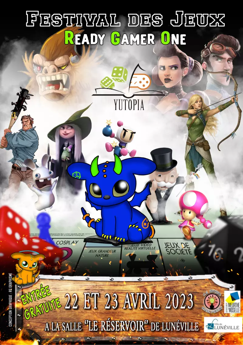 Affiche officielle Festival des jeux et son village historique 2023
