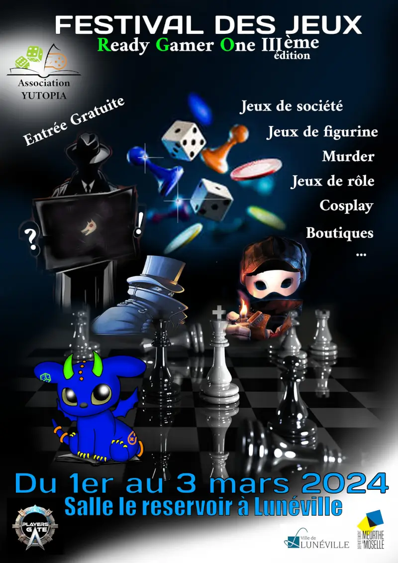 Affiche officielle Festival des jeux et son village historique 2024