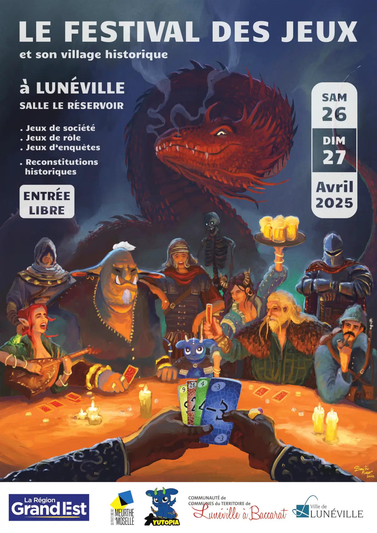 Affiche officielle Festival des jeux et son village historique 2025