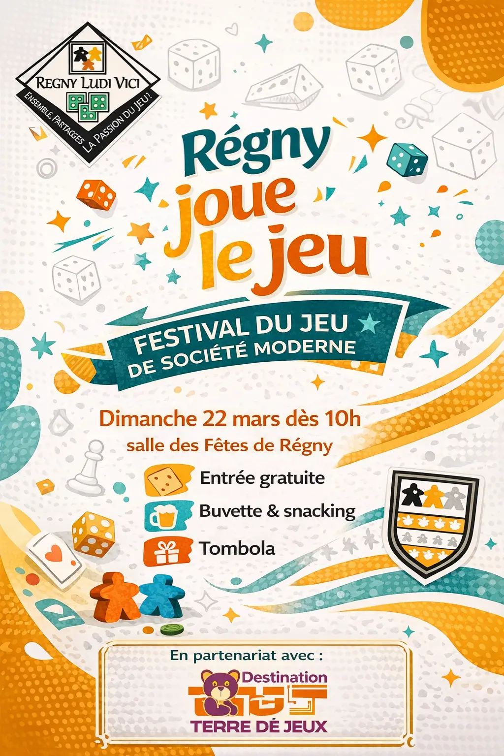 Affiche officielle Régny joue le jeu 2026