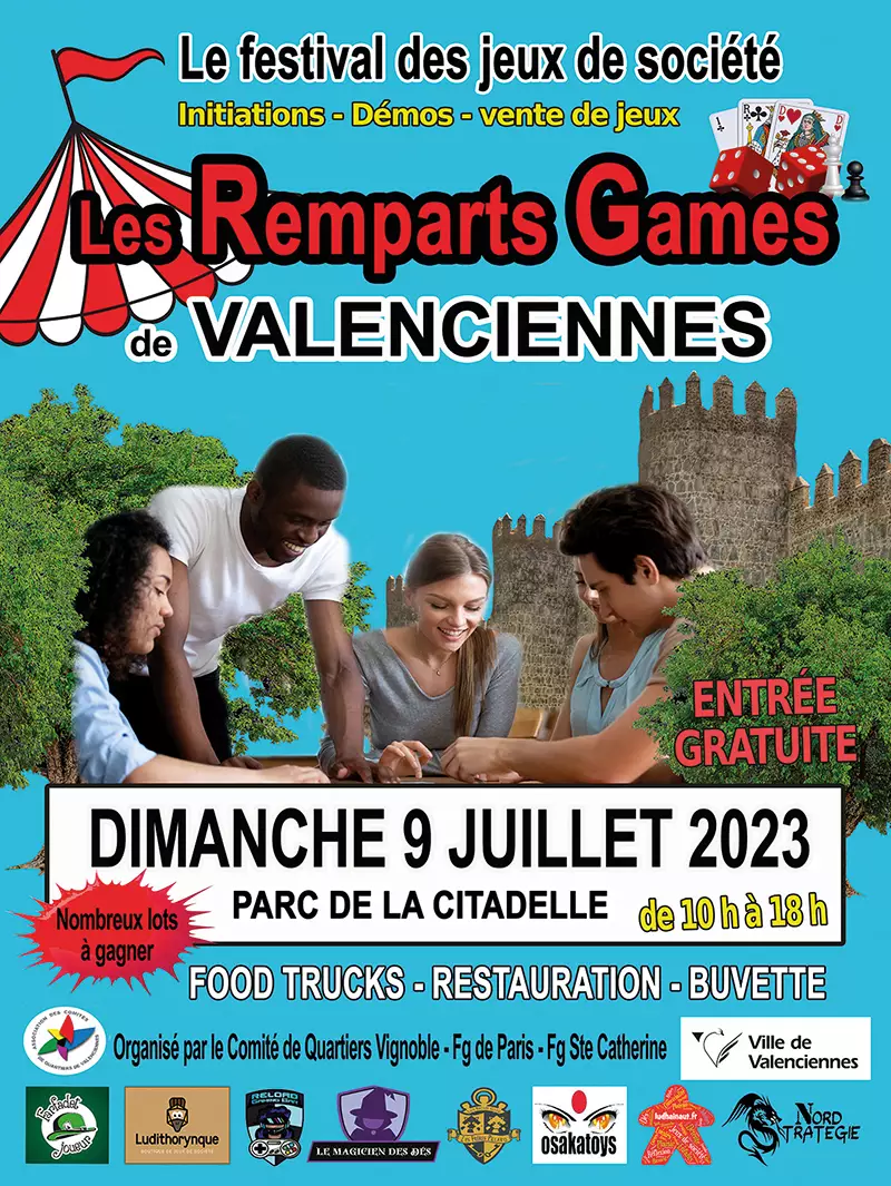 Affiche officielle Les Remparts Games 2023