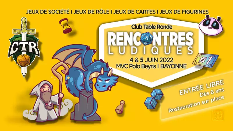 Affiche officielle Rencontres Ludiques 2022