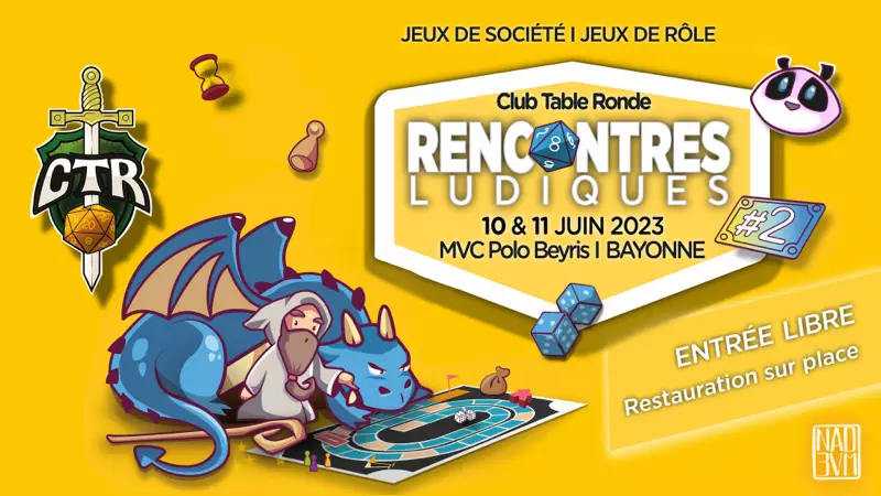 Official poster Rencontres Ludiques 2023