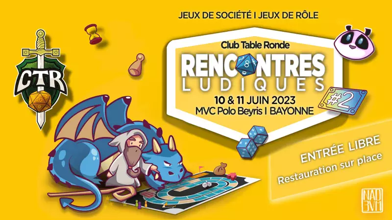 Affiche officielle Rencontres Ludiques 2023