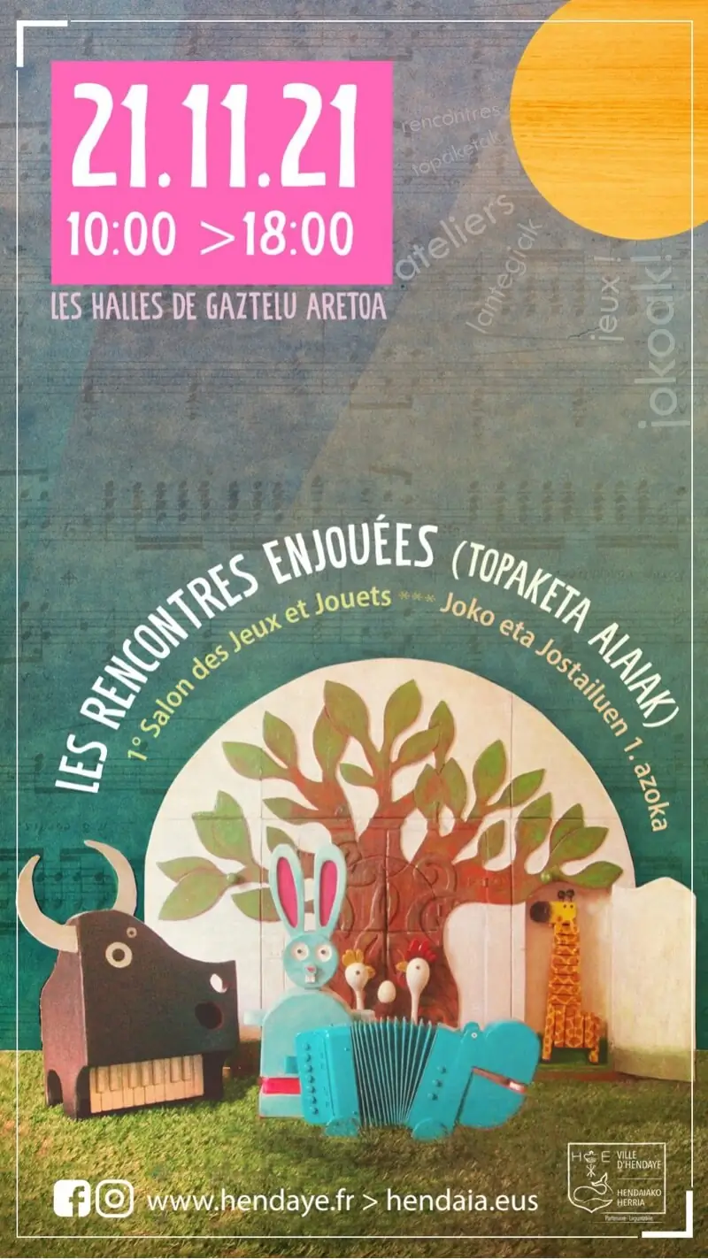 Affiche officielle Rencontres Enjouées 2021