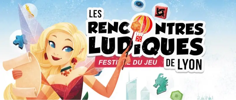 Affiche officielle Les Rencontres Ludiques de Lyon 2022