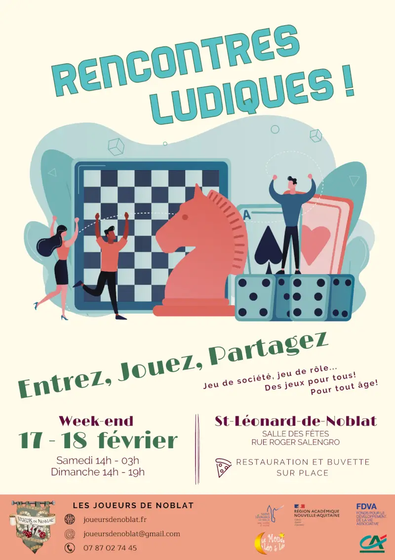 Official poster Rencontres ludiques 2024